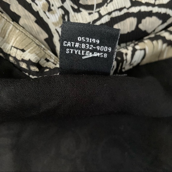 Bob Mackie Studio Plus Size 18 Sheer Layered Paisley Beaded V Neck Top Blouse - Picture 12 of 13